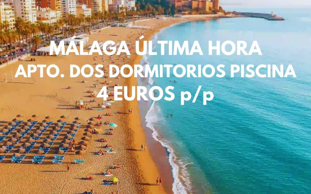 MÁLAGA ÚLTIMA HORA: Apartahotel 4* con piscina y vistas al mar hasta cuatro pax SÓLO 4 Euros p/p