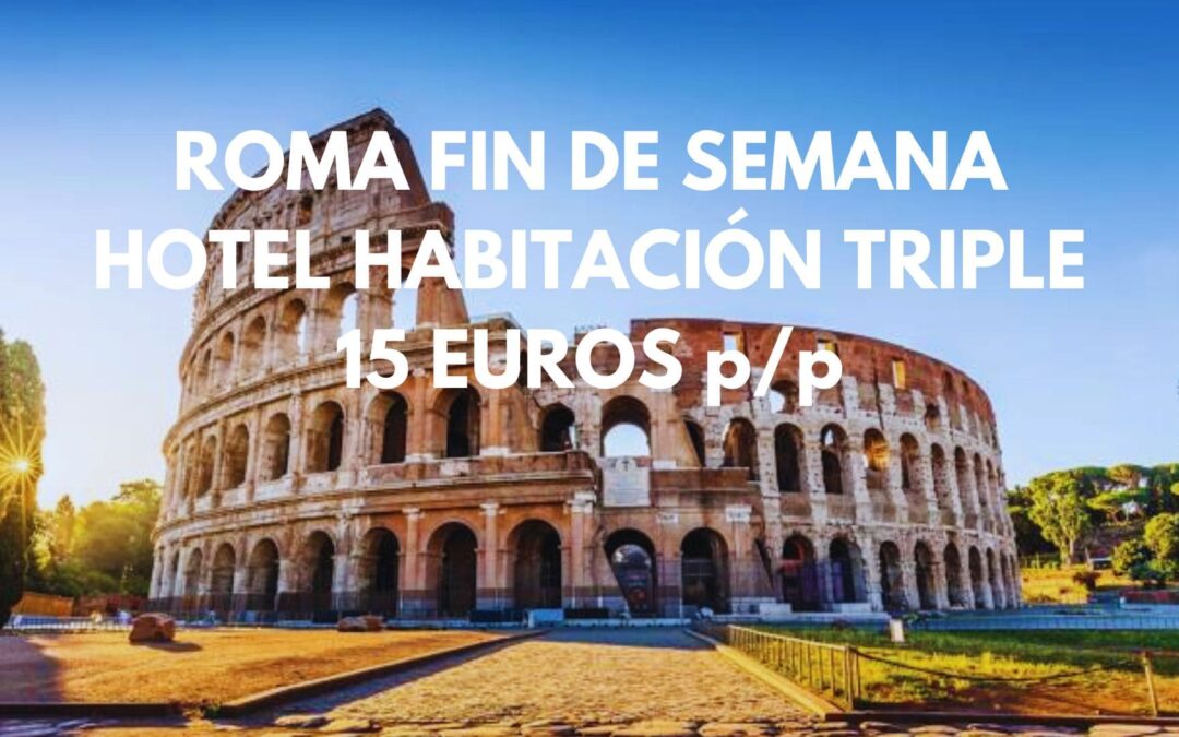 ROMA FIN DE SEMANA y VERANO 2026: Alojamiento junto PLAZA DE ESPAÑA hasta tres pax por SÓLO 15 Euros p/p