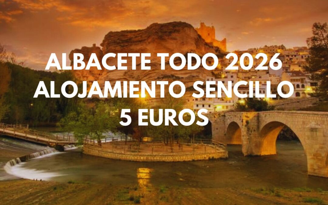 ALBACETE todo 2026: Alojamiento sencillo en el centro para dos por SÓLO 5 Euros