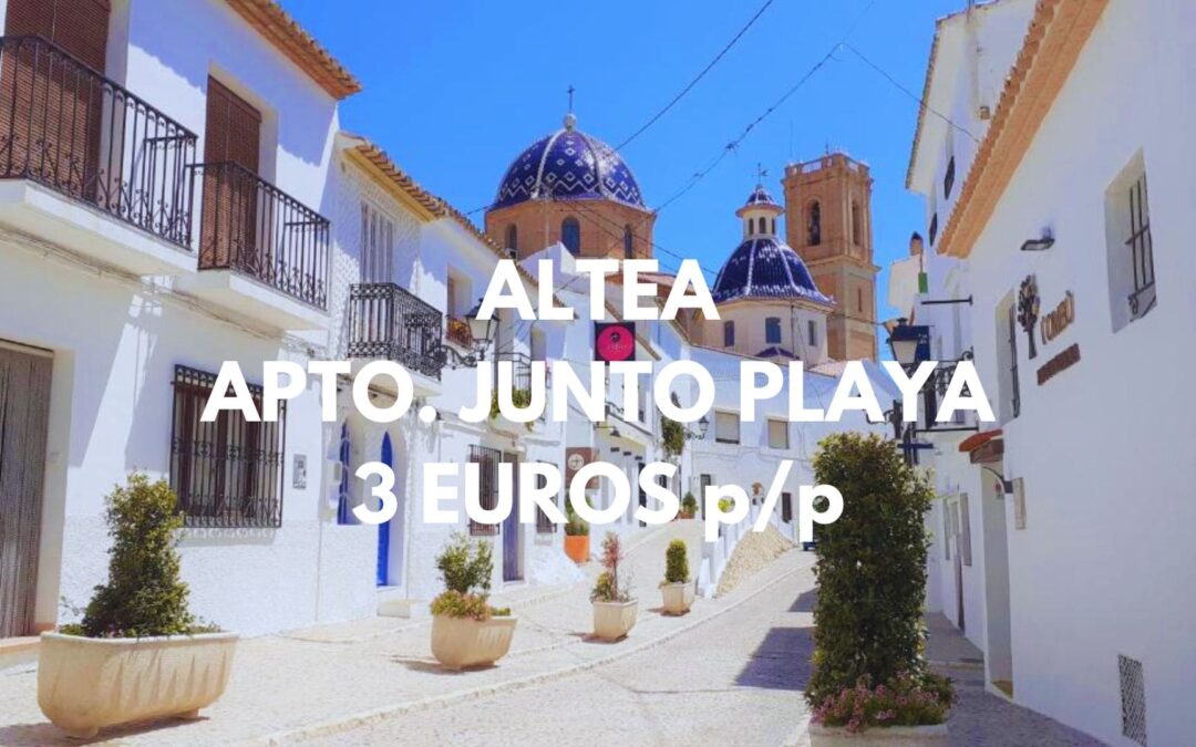 ALTEA (COSTA BLANCA): Apartamento dos dormitorios junto playa por sólo 3 Euros p/p