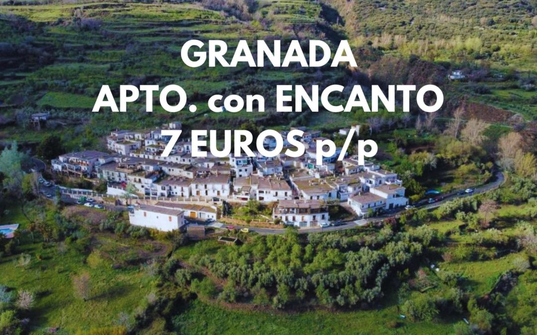 GRANADA última hora: Apartamento dos dormitorios en plena naturaleza por SÓLO 7 Euros p/p