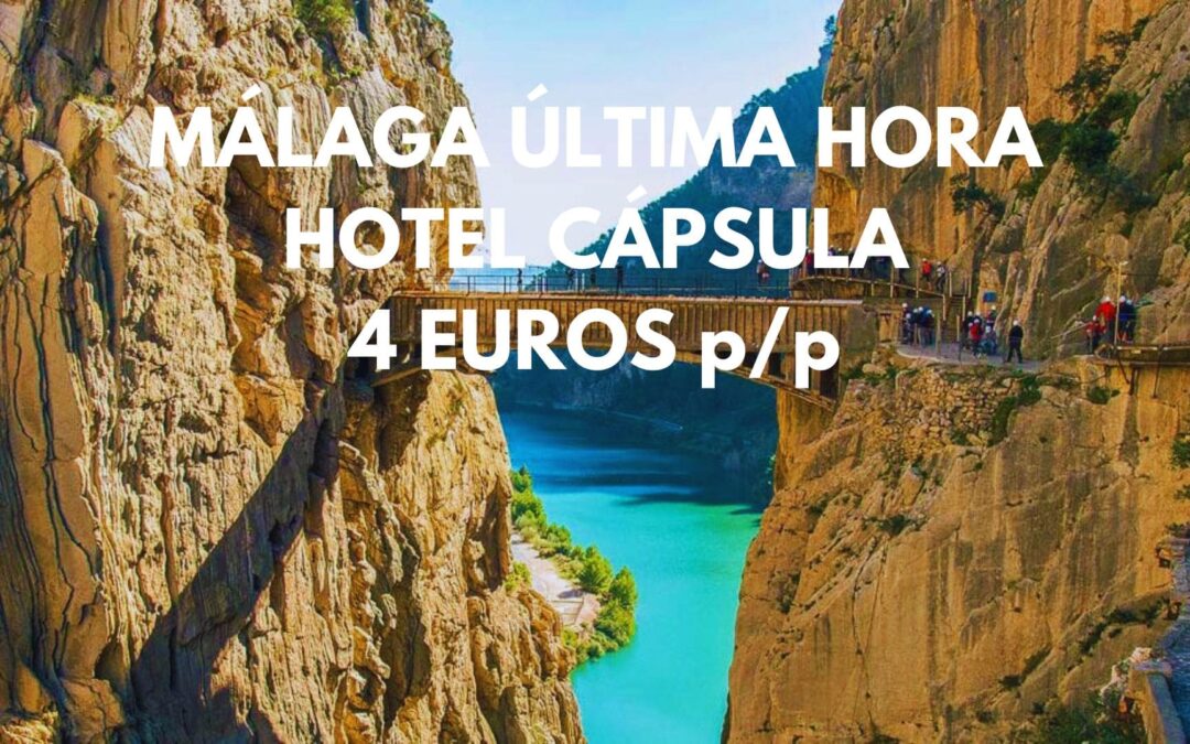 MÁLAGA ÚLTIMA HORA: Hotel cápsula por SÓLO 4 Euros p/p