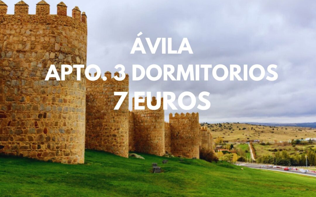 ÁVILA ÚLTIMA HORA y Navidades: Apartamento 3 dormitorios hasta seis pax SÓLO 7 Euros p/p