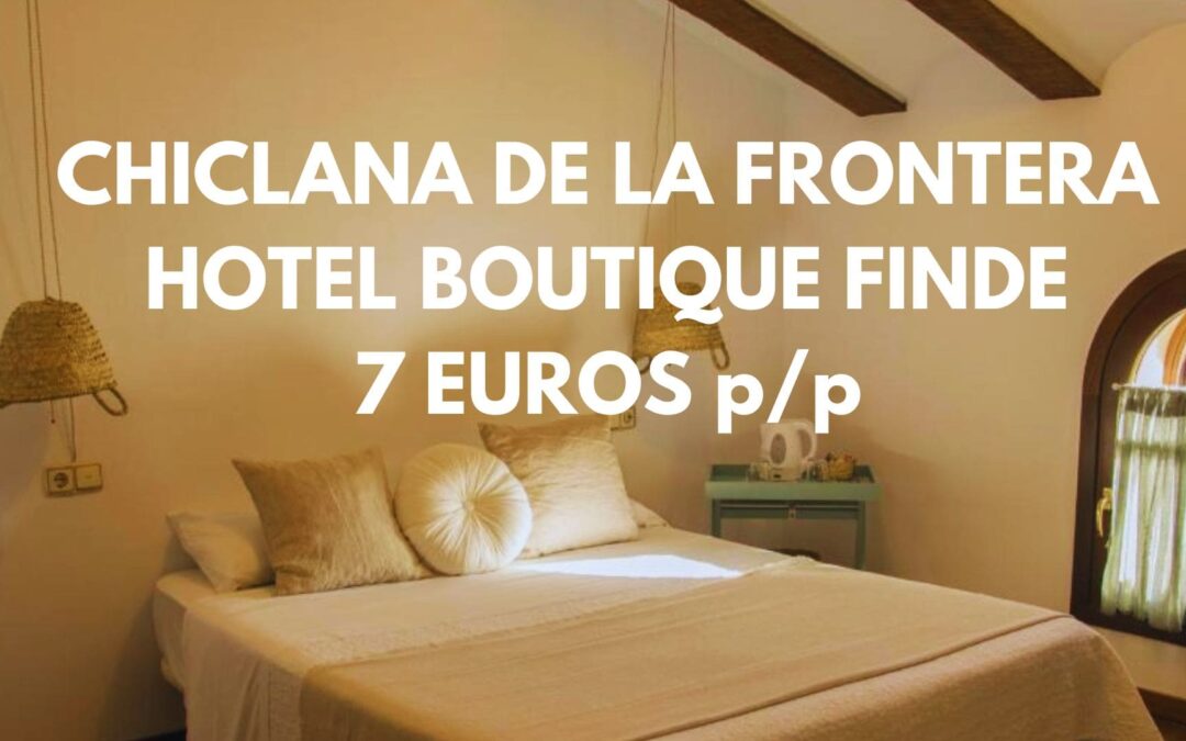 COSTA DE CÁDIZ Fin de semana: Hotel Boutique con jacuzzi FRENTE A LA PLAYA en CHICLANA de la Frontera por SÓLO