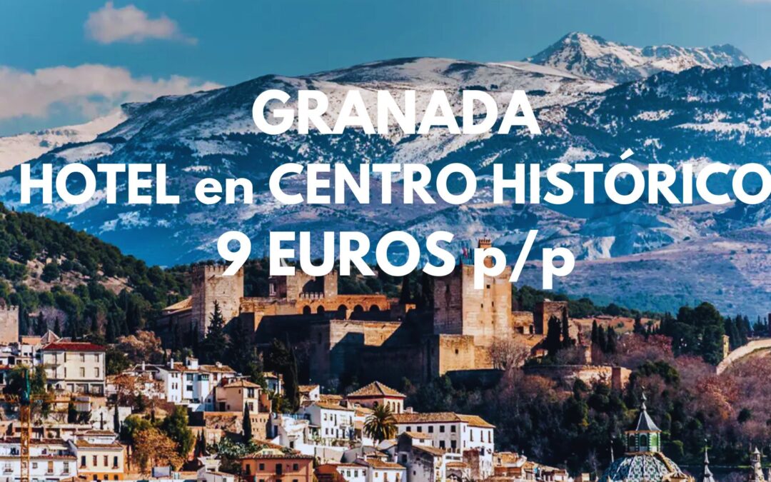 GRANADA: Alojamiento en el centro histórico por SÓLO 9 Euros p/p