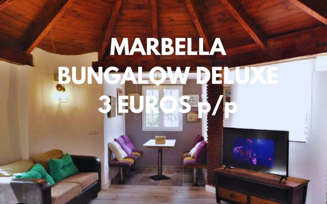 MARBELLA de lujo: Bungalow Deluxe en Resort hasta cuatro pax por SÓLO 3 Euros p/p