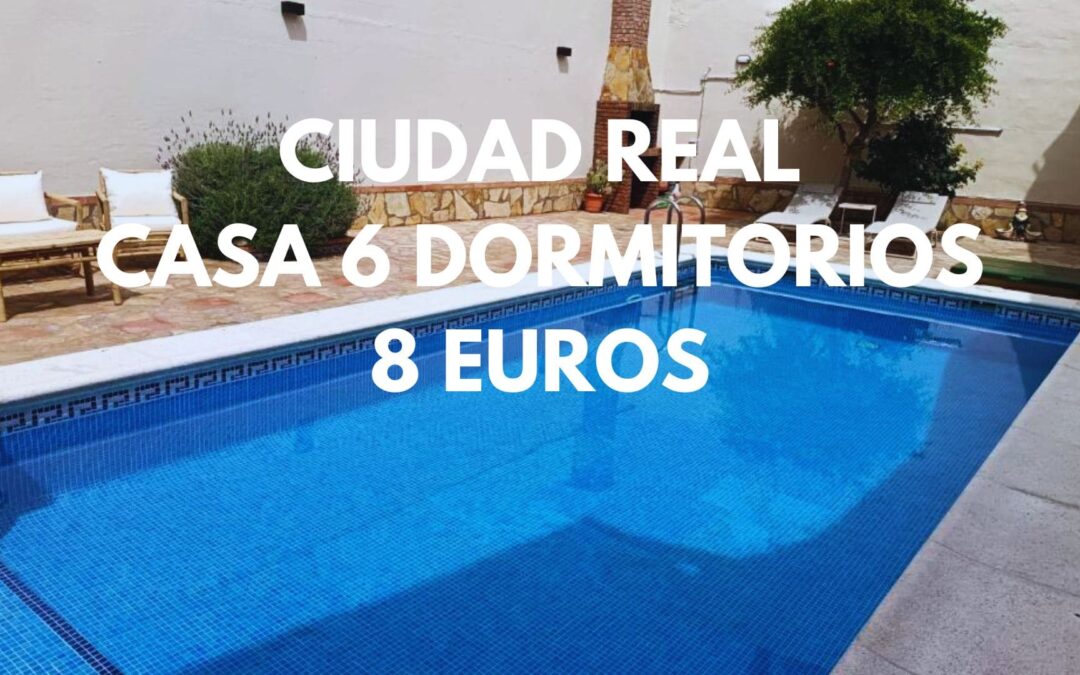 CIUDAD REAL provincia: Casa 6 dormitorios hasta once pax SÓLO 8 Euros