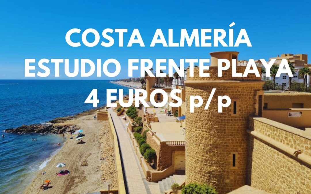 COSTA ALMERÍA una semana: Estudio frente al mar de Roquetas hasta cuatro pax SÓLO 4 Euros p/p