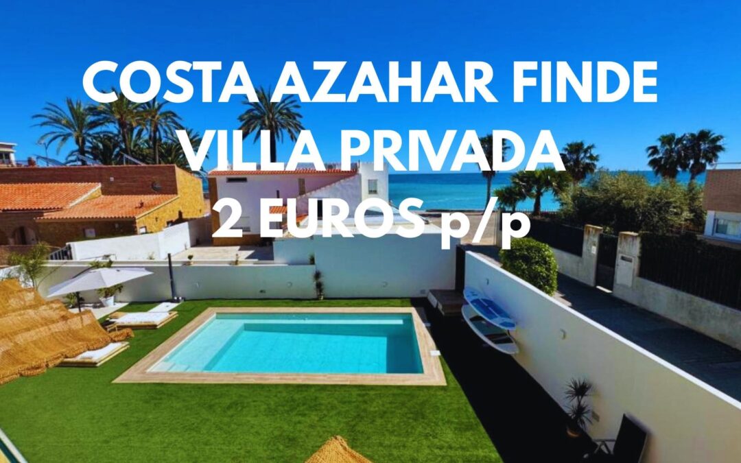 ÚLTIMA HORA COSTA DE AZAHAR Fin de semana: Villa privada con piscina y vistas al mar hasta ocho pax SÓLO 2 Euros p/p