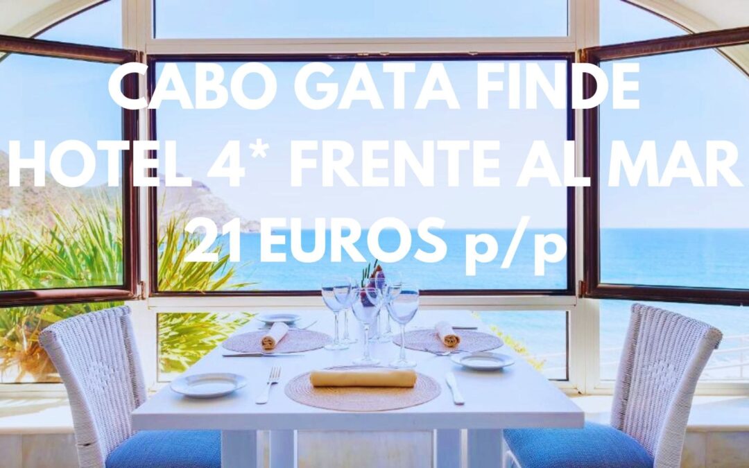 CABO DE GATA (ALMERÍA) FIN DE SEMANA: Hotel 4* frente al mar hasta tres pax SÓLO 21 Euros p/p