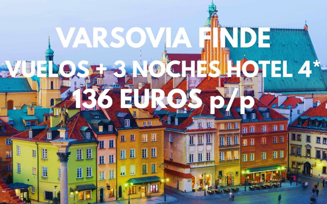 POLONIA FIN DE SEMANA: Vuelos + 3 noches Hotel 4* en el centro por SÓLO 136 Euros p/p