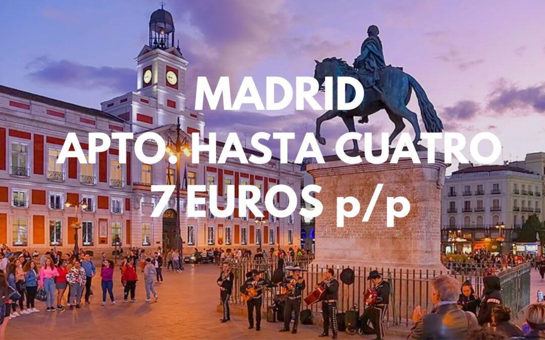 MADRID chollazo: Apartamento precioso en Ventas hasta cuatro pax SÓLO 7 Euros p/p