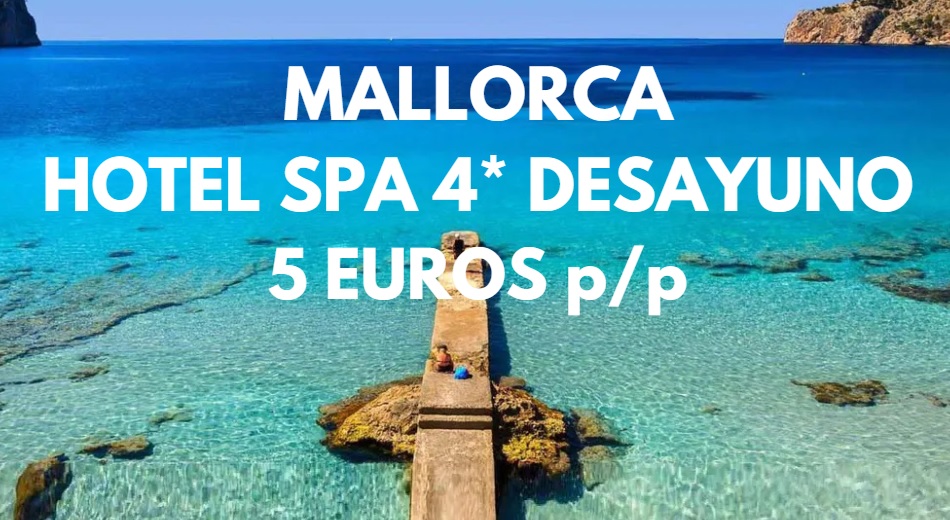 MALLORCA CHOLLAZO: Hotel Spa 4* cadena BARCELÓ con desayuno por SÓLO 5 Euros p/p