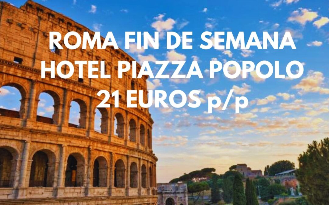 ROMA FIN DE SEMANA, PUENTE DICIEMBRE O SEMANA COMPLETA: Alojamiento en pleno centro histórico por SÓLO 21 Euros p/p