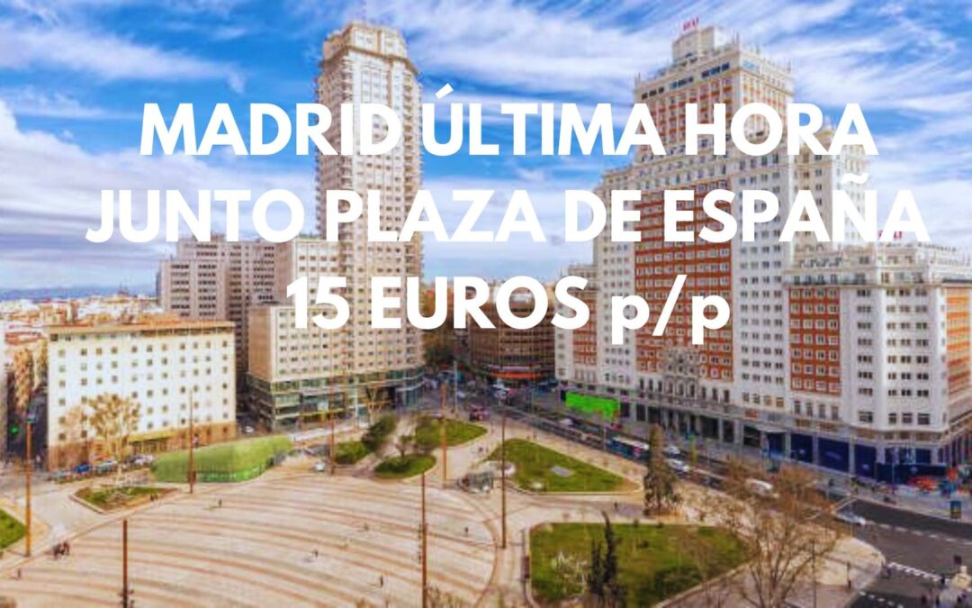 MADRID ÚLTIMA HORA: Alojamiento sencillo con baño privado junto PLAZA DE ESPAÑA por SÓLO 15 Euros p/p