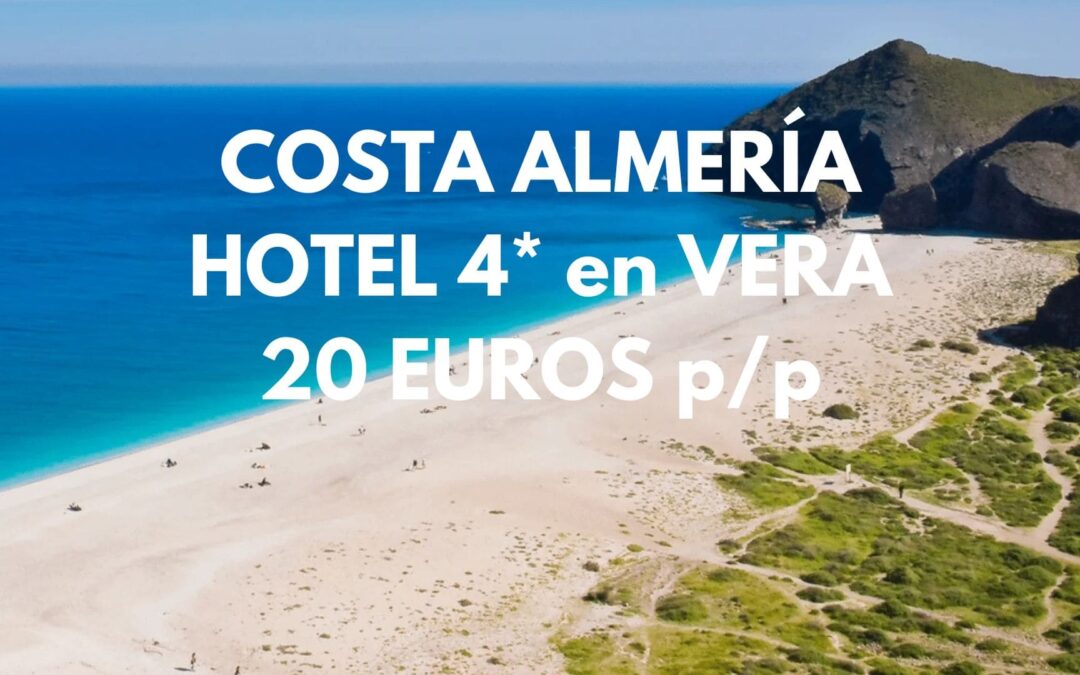 COSTA ALMERÍA Septiembre: Hotel 4* con piscina por SÓLO 20 Euros p/p