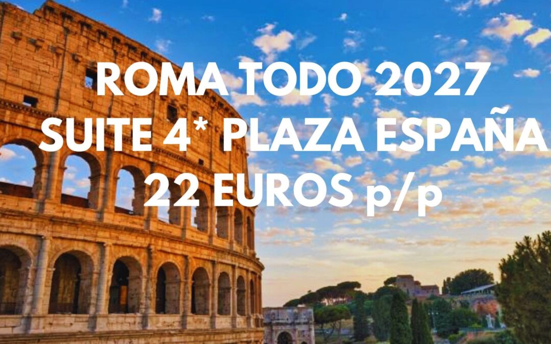 ROMA CHOLLAZO: SUITE 4* en pleno centro junto PLAZA DE ESPAÑA por sólo 22 Euros p/p