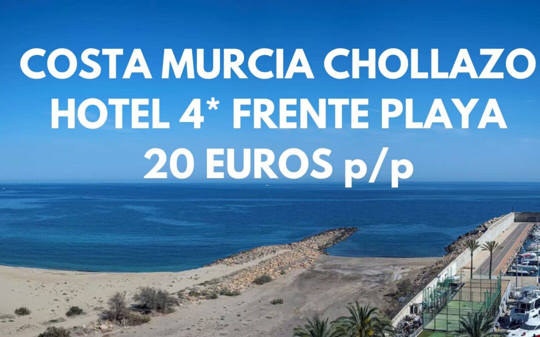 COSTA MURCIA ÚLTIMA HORA: Hotel 4* acceso directo a playa por SÓLO 20 Euros p/p