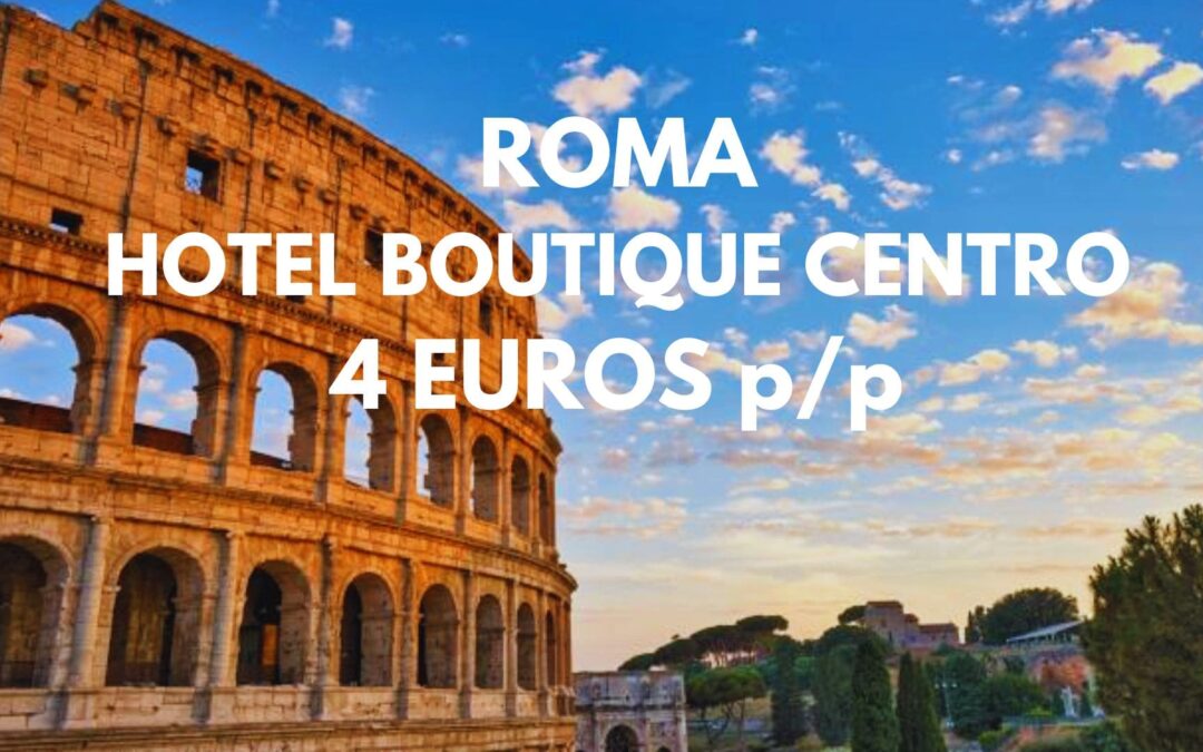 ROMA Navidades: Hotel Boutique en el centro por SÓLO 4 Euros p/p
